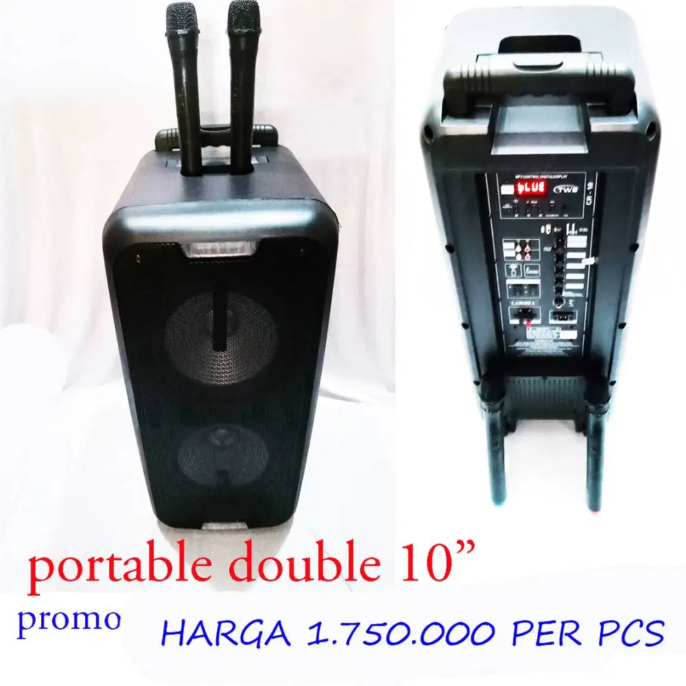 speaker portable double microphone