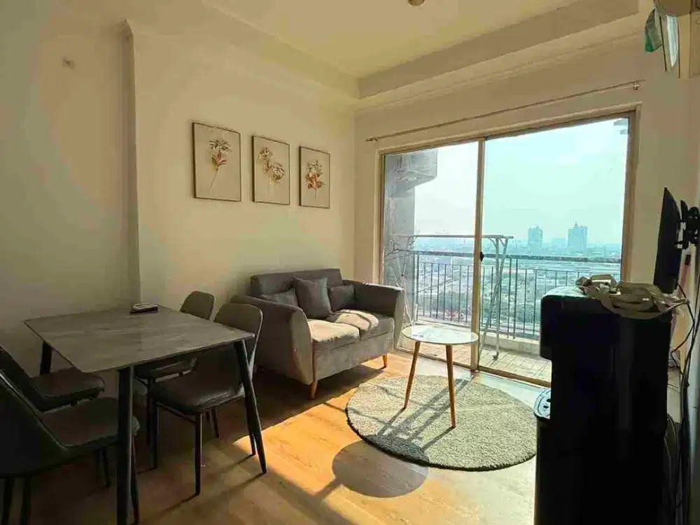 DISEWAKAN APARTEMEN CITY HOME LANTAI 12, LUAS 45m, KAMAR TIDUR 2
