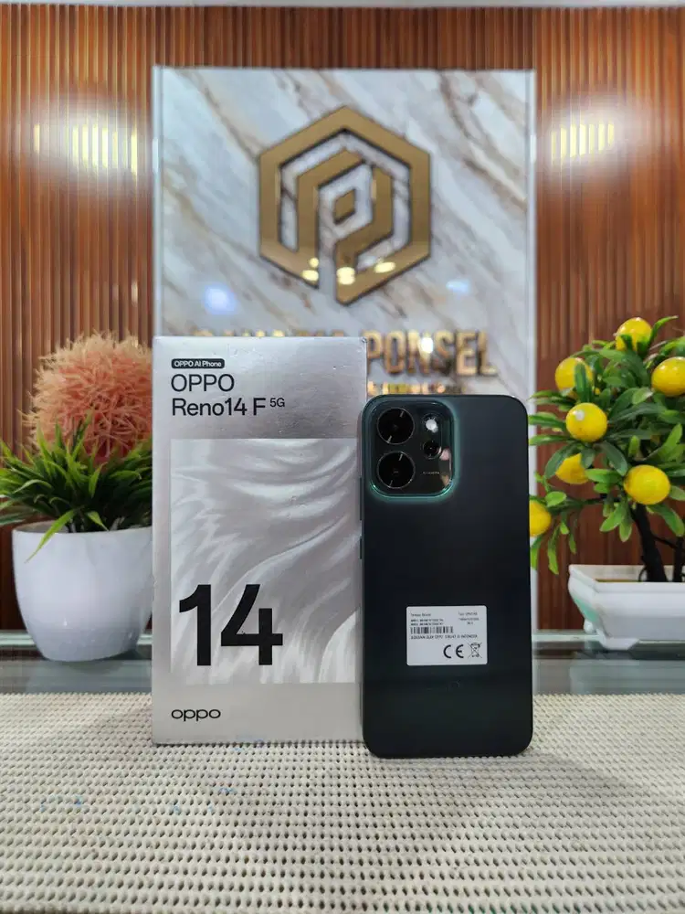 Oppo Reno 14F 5G Ram 8+8Gb/ 256Gb Fulset Mulus Original 100% Brgaransi