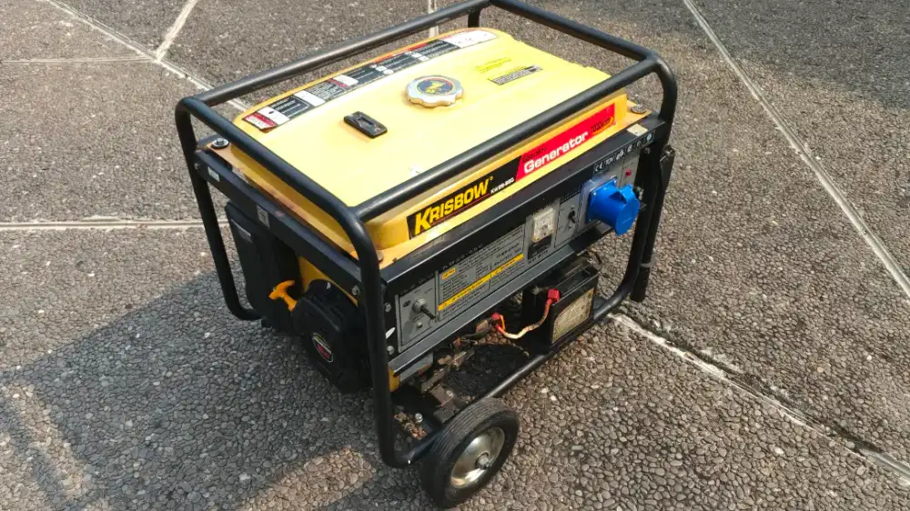 Genset Krisbow 7000W + Kabel & Change Over Switch