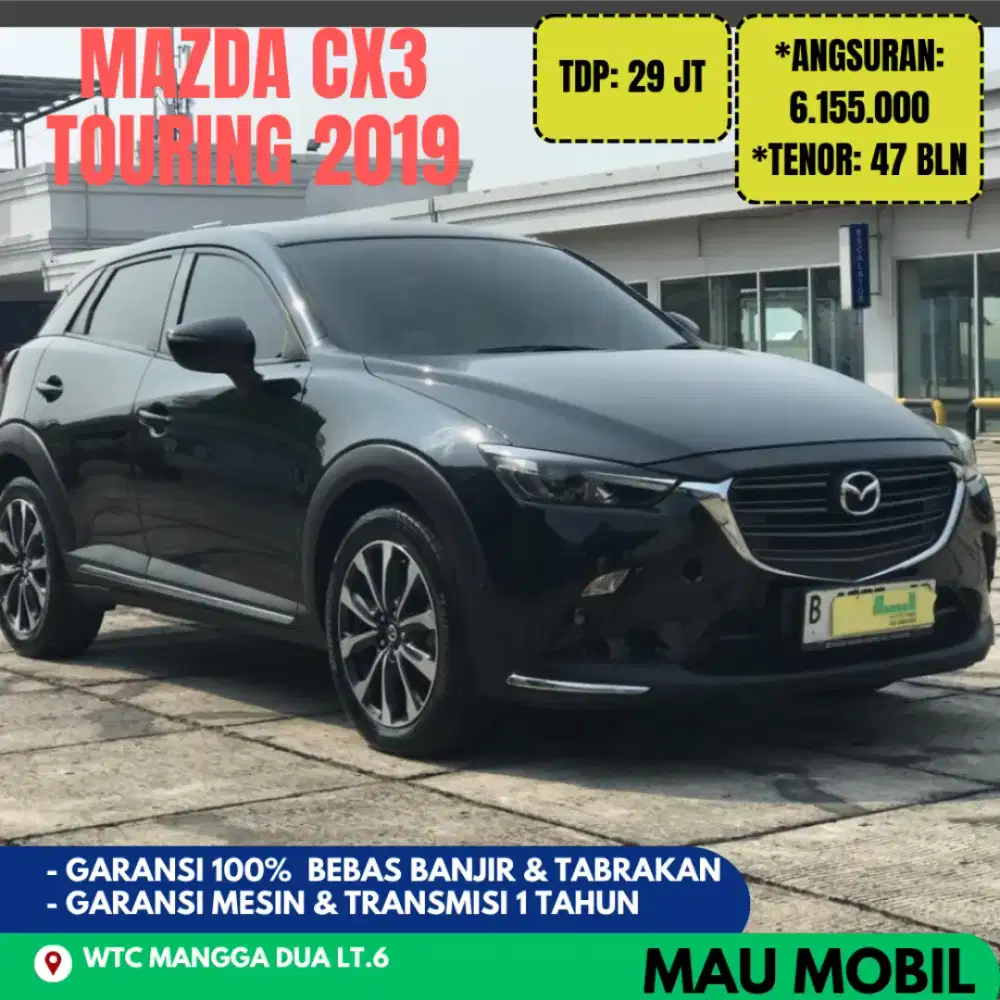 Mazda CX3 Touring 2019/2020 Hitam, KM 50rb