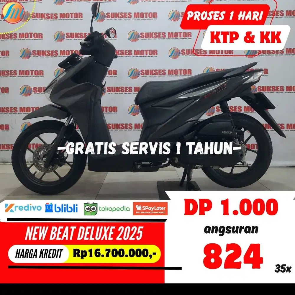 DP 1JUTA KREDIT HONDA NEW BEAT DELUXE 2025 ANGSURAN RENDAH KTP KK