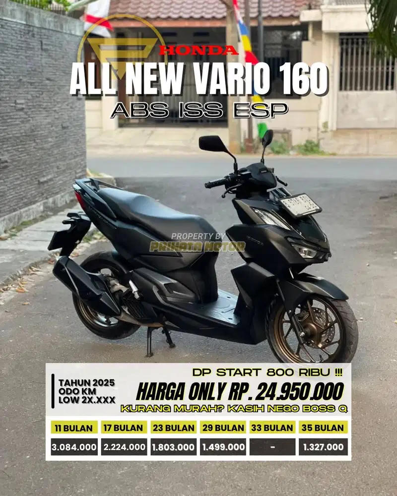CREDIT DP MULAI 1.8 JUTA !!! HONDA ALL NEW VARIO 160 ABS 2025