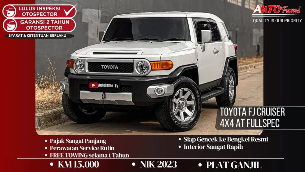 KM15RB Toyota FJ Cruiser 4x4 AT Fullspec NIK 2023 Akhir (Rare Item) Wh