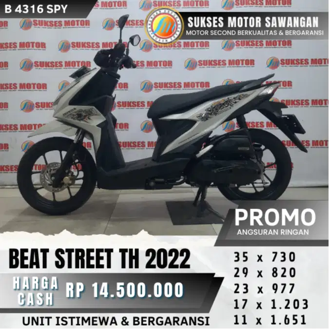 BEAT STREET ESP TH 2022 SILVER MULUS BISA CASH KREDIT UNIT BERGARANSI