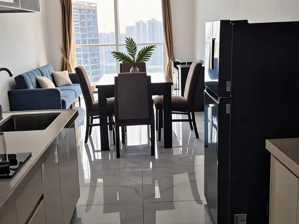 Skyhouse BSD 3BR, 68m2,2 Menit Ke AEON, Kunci Digital, 9 Juta/Bln