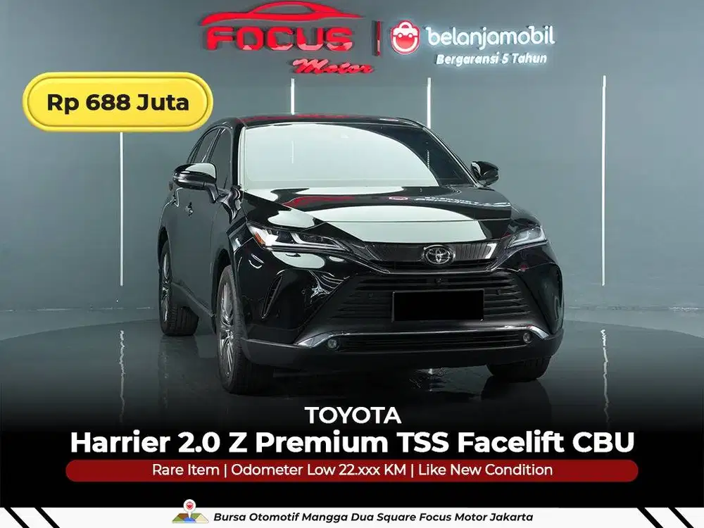 [ KM ANTIK 22RB ] Toyota Harrier 2.0 Z Premium TSS Facelift 2021/2022
