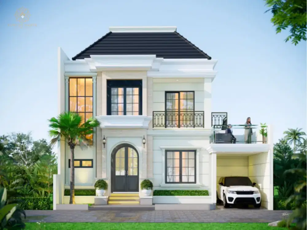 Jual Rumah Mewah 2 Lantai Godean SHM desain American Classic