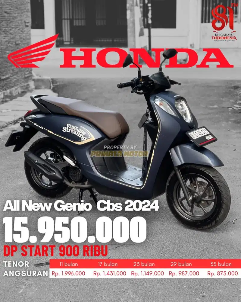 HONDA ALL NEW GENIO CBS ISS ESP 2024