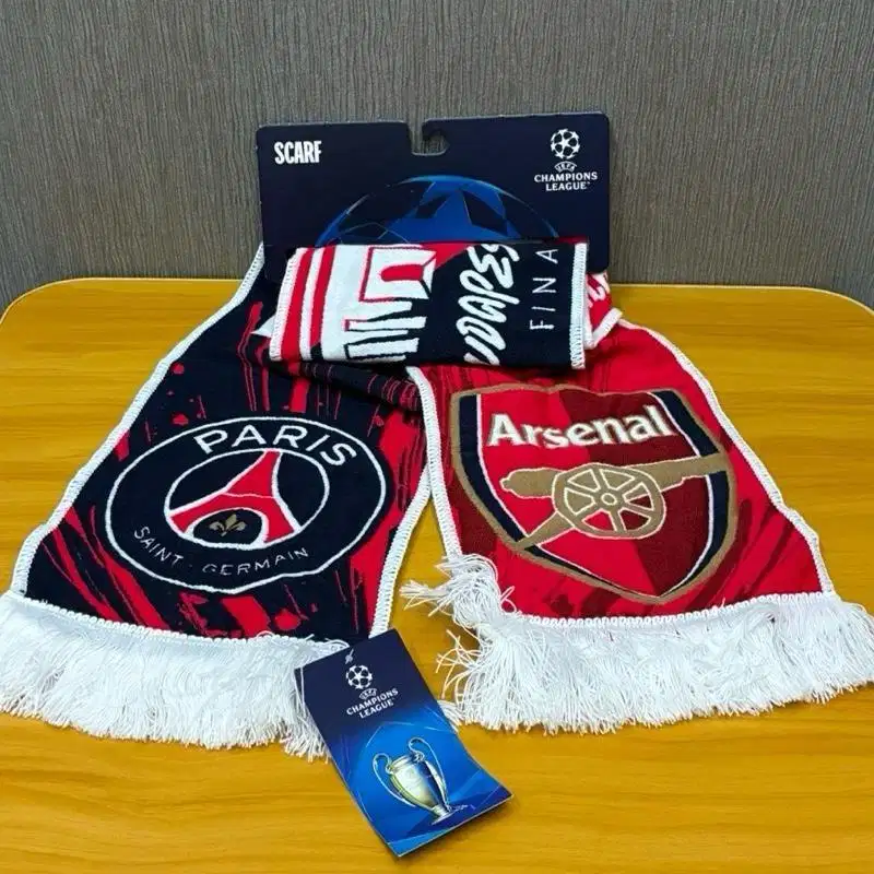UEFA Champions League Final Friendship Woven Scarf - PSG Arsenal