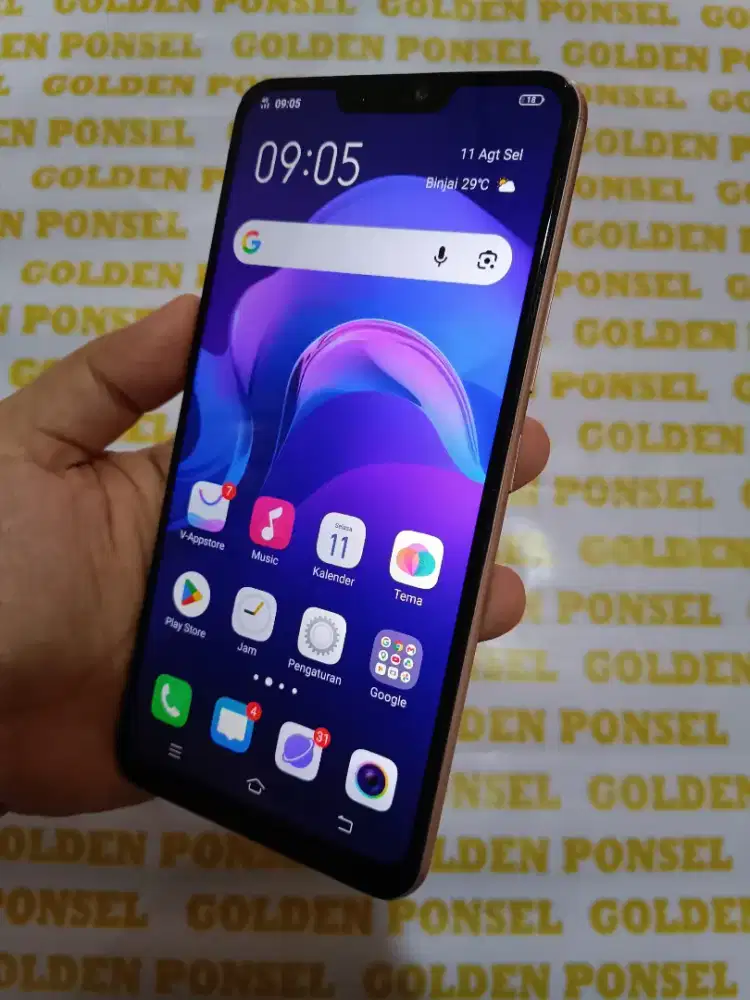Vivo V9-Ram 4/64GB.ORI.GOLDEN PONSEL