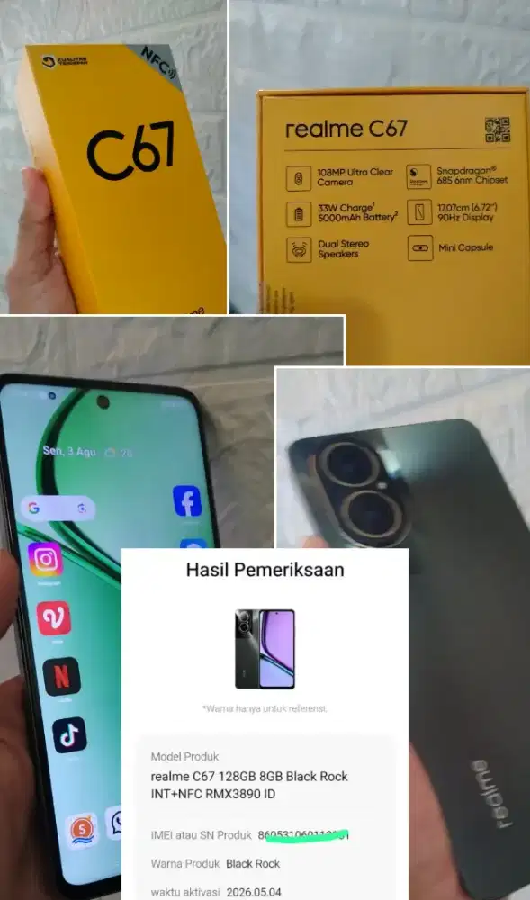 Realme C67 garansi panjang mei 2027
