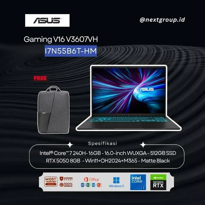 ASUS Gaming V16 (V3607V) - V3607VH-I7N55B6T-HM