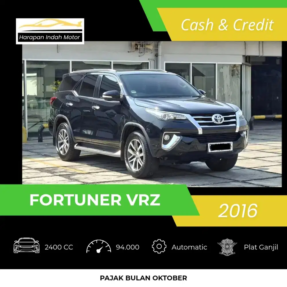 Toyota Fortuner VRZ 2016 low KM 94RB