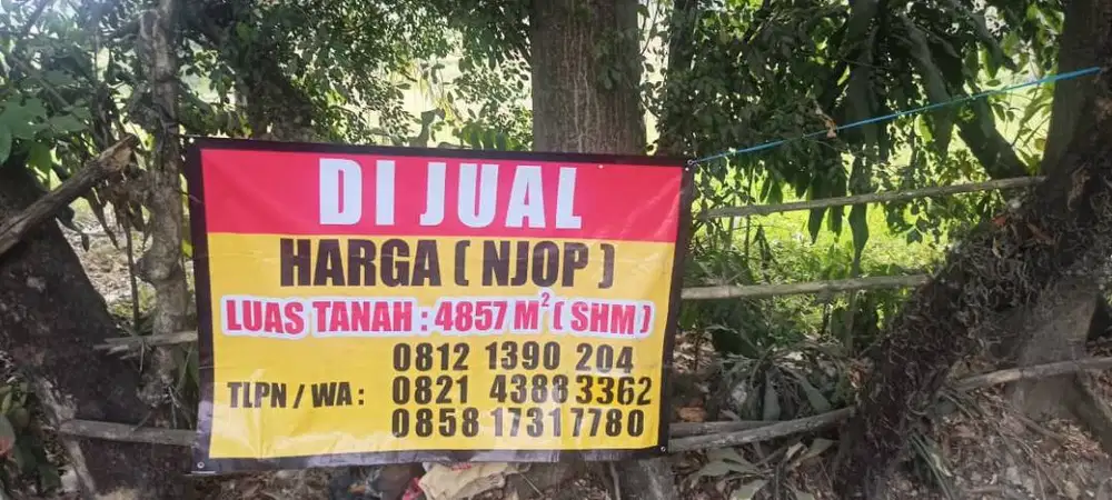 DIJUAL HARGA NJOP - TANAH DI CARIU BOGOR  TEPI JALAN BESAR