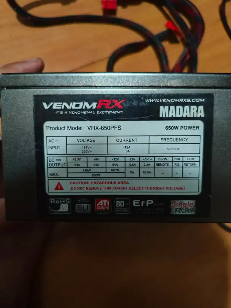 Psu 650w VenomRx Madara