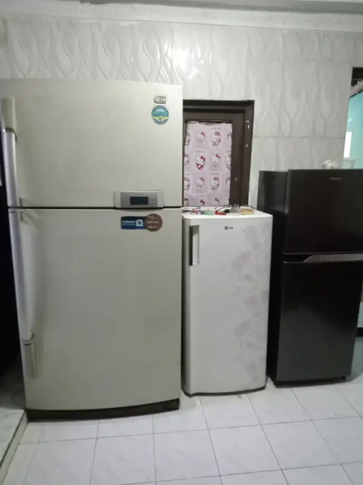 Kulkas 2 pintu dan 1 pintu blm pernah servis
