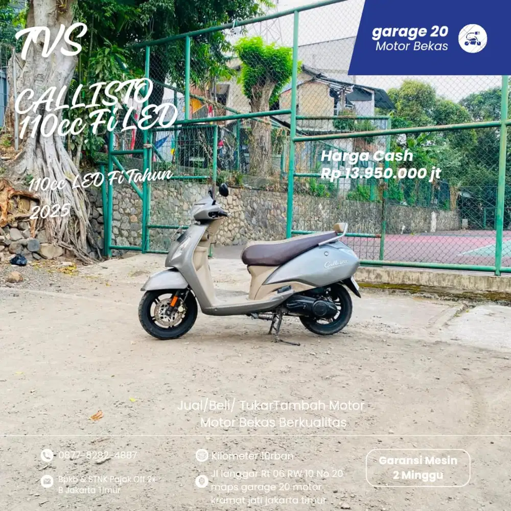 TVS Callisto 110cc LED Fi Tahun 2025