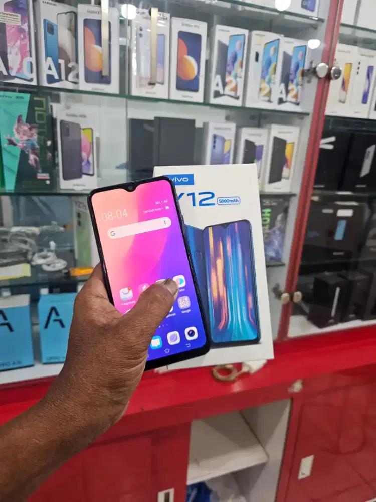 Vivo y12 3/32gb lengkap