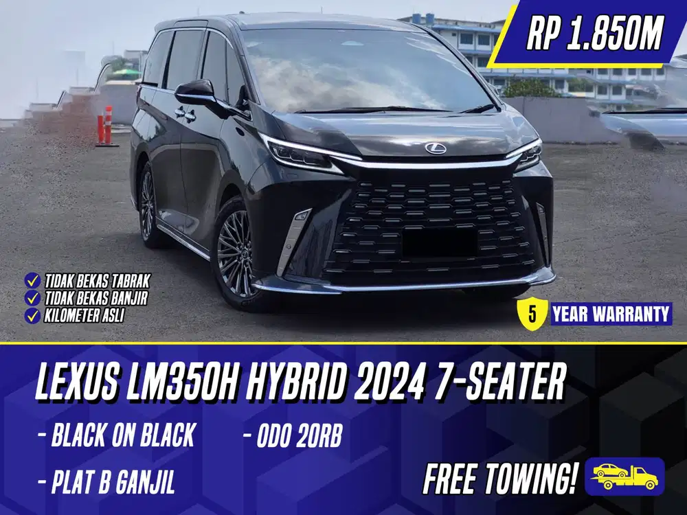 Lexus LM350h Hybrid 2024 7 Seater Black Hitam LM350 h LM 350h 350