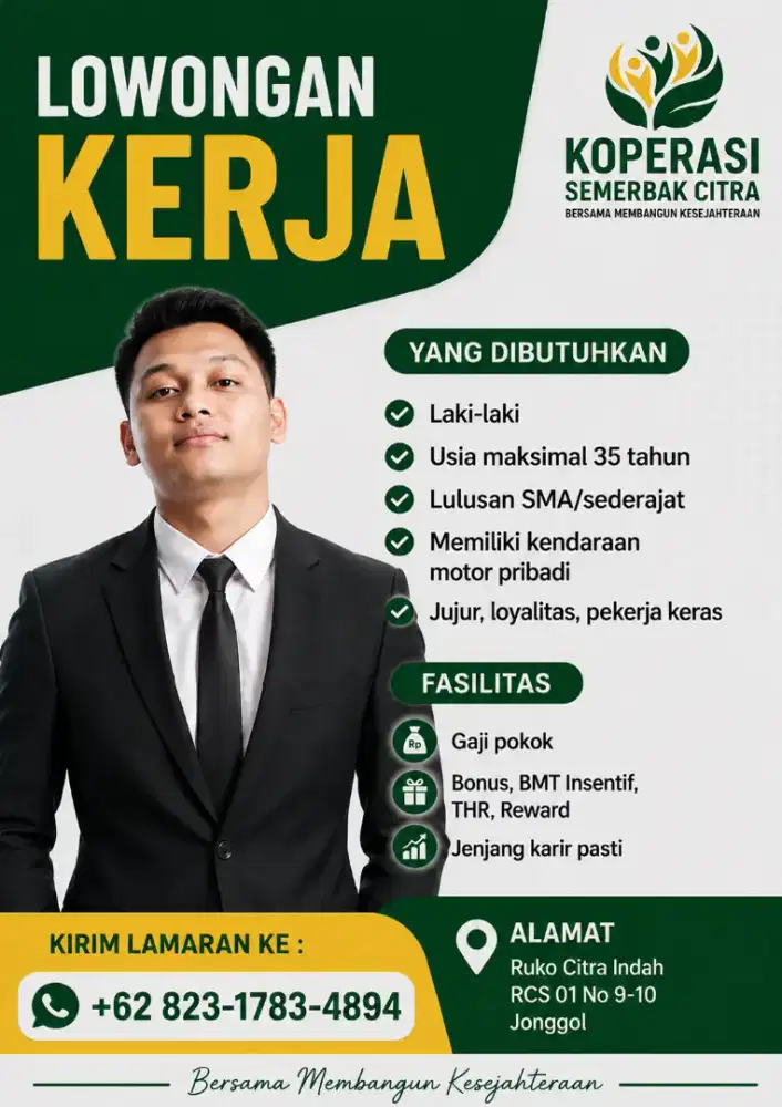 Lowongan kerja ksp semerbak citra jonggol