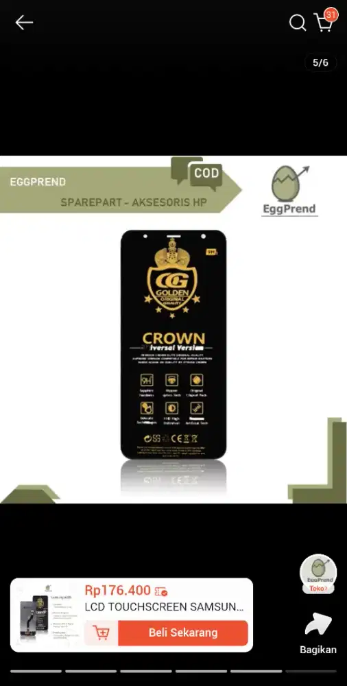LCD TOUCHSCREEN SAMSUNG GALAXY A20S A207 ORIGINAL