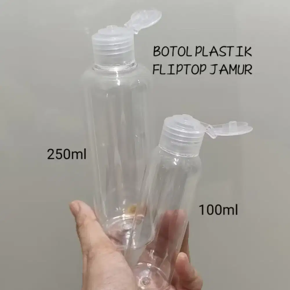 Botol Plastik Fliptop Botol Sabun Ready 100ml dan 250ml
