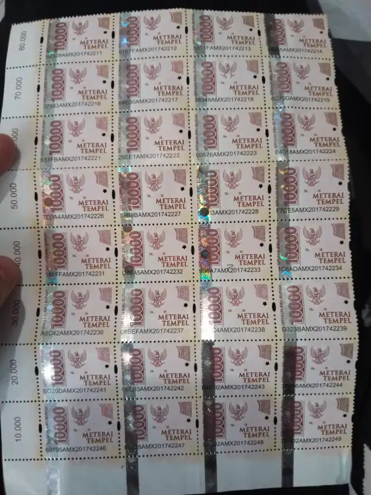 JUAL MATERAI 10.000