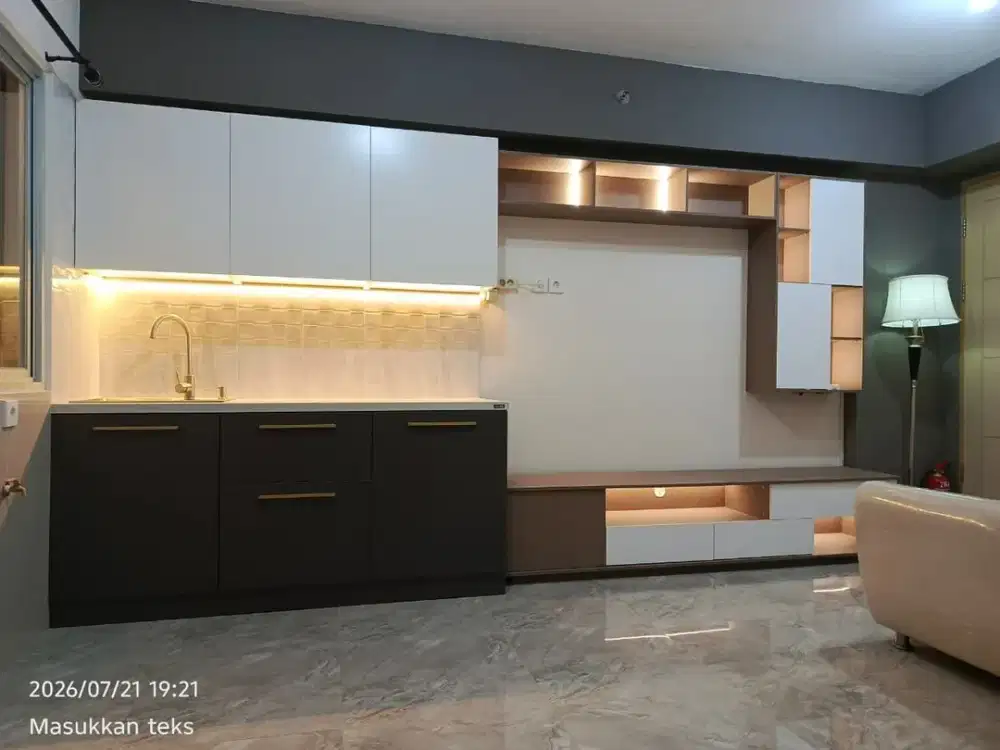 APARTEMEN EDUCITY PRINCETON 3BR corner ( timur-utara ) View pool & city Full Furnished