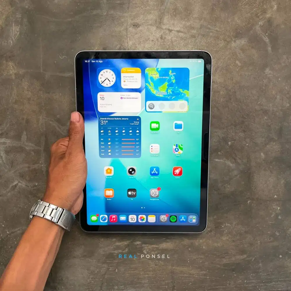 iPad Air M3 128 Mulus Fullset Ori Garansi Oktober 2026