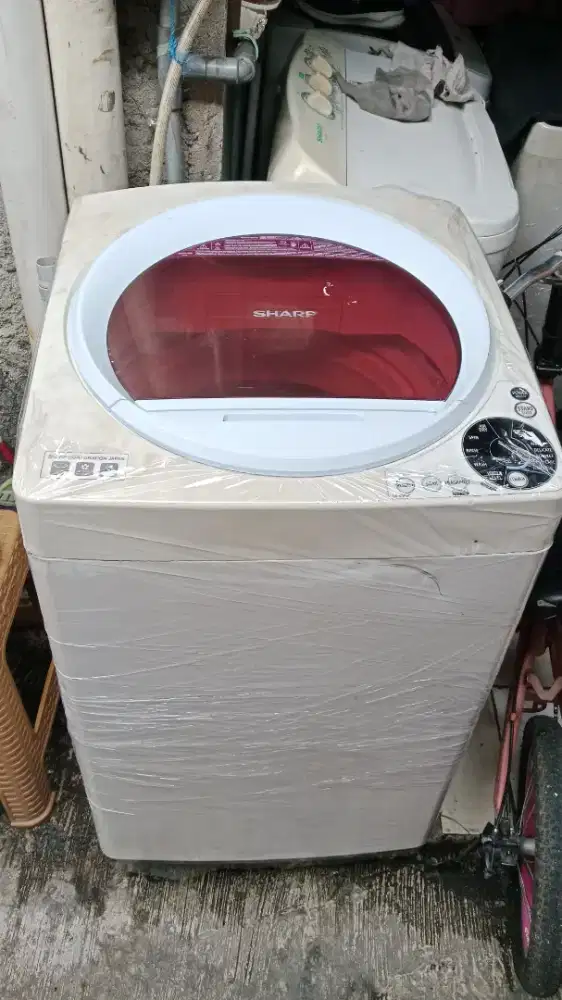 Mesin cuci 1 tabung otomatis sharp 9kg