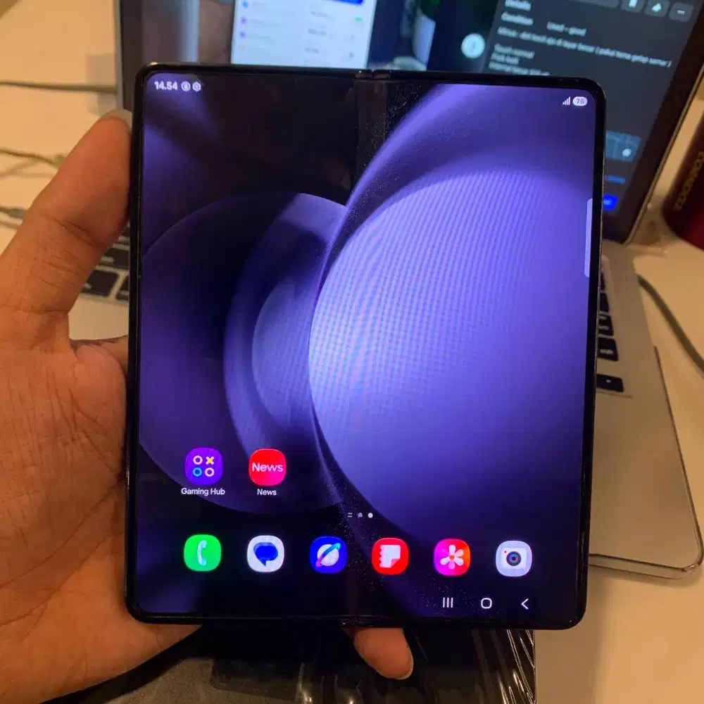 Samsung Z Fold 5 12/512GB Resmi Sein Mulus Normal