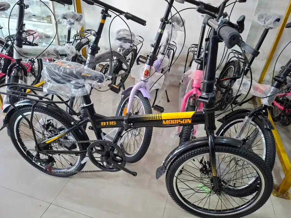 Sepeda Lipat 20 Inch Morison By Pacific ( Gigi 7 Speed & Rem Cakram )