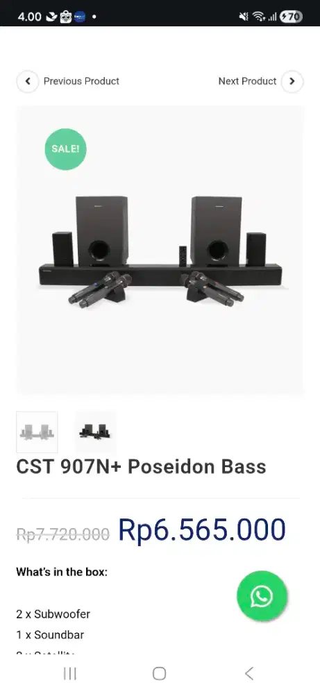 Sound simbada  2 sub