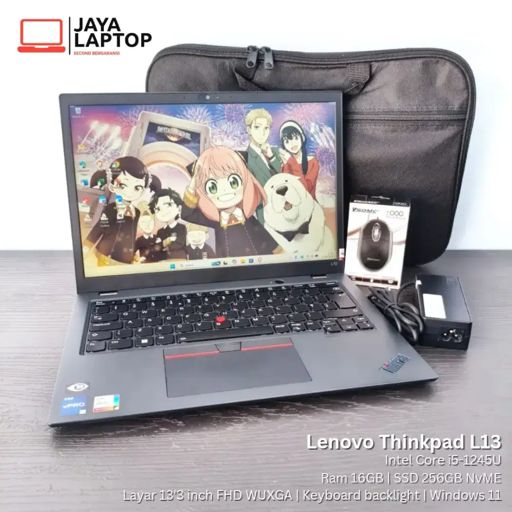 Lenovo Thinkpad L13 G3 i5 Gen 12 RAM 16GB SSD 256 Laptop Second Bekas