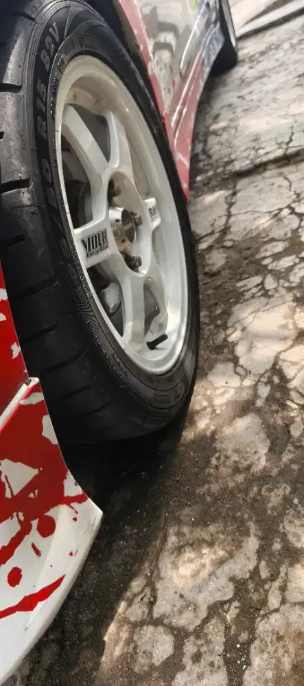 Pelek r15 te37 + ban semi slick