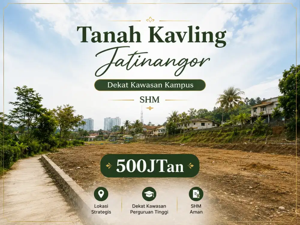 Tanah Kavling Dekat Jatos & Jatinangor National Park