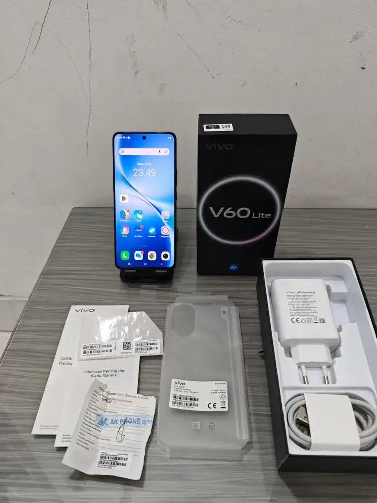 Vivo V60 Lite ram 8g rom 256gb normal mulus lengkap