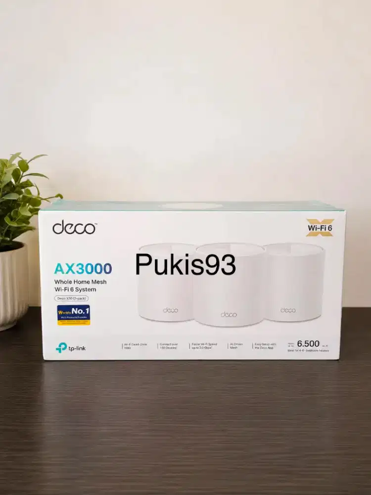 Tp Link Deco X50 3 Pack AX3000 Baru Segel
