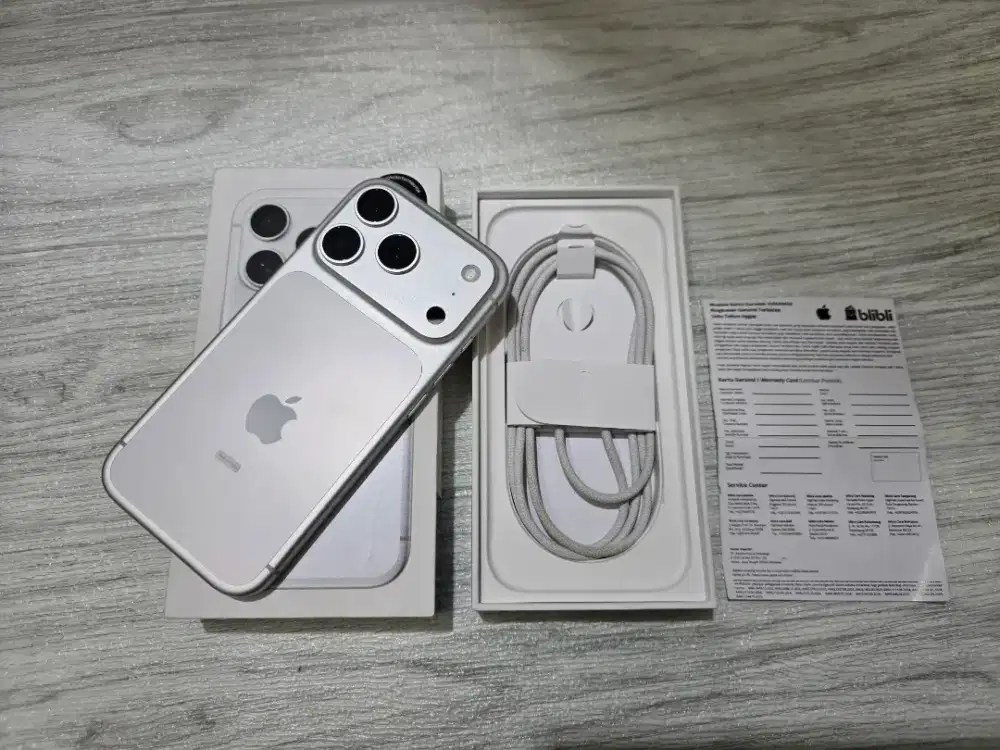 IPHONE 17 PRO 256GB SILVER RESMI