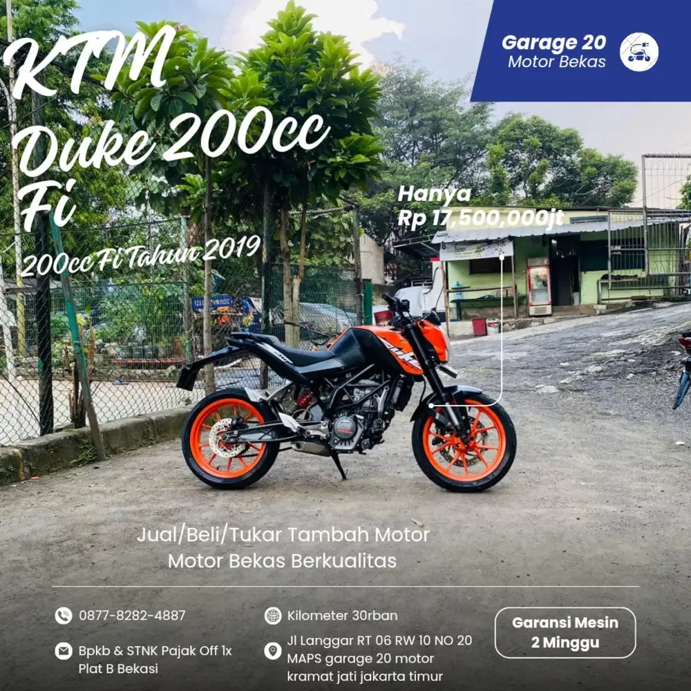 Ktm Duke 200cc Fi  Tahun 2019