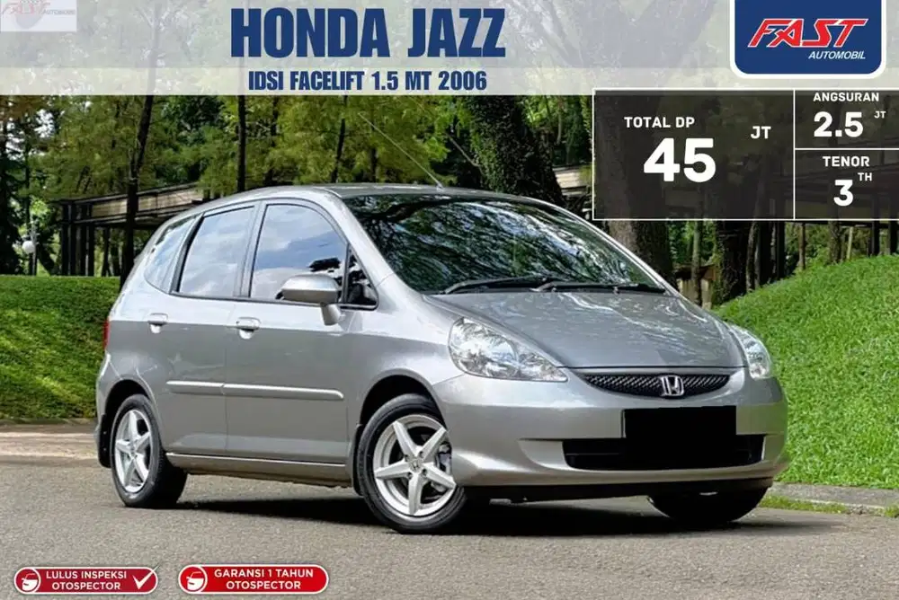 LOW KM.50RB ANTIK DP 45JT HONDA JAZZ 2006 1.5 IDSI FACELIFT MT 2006
