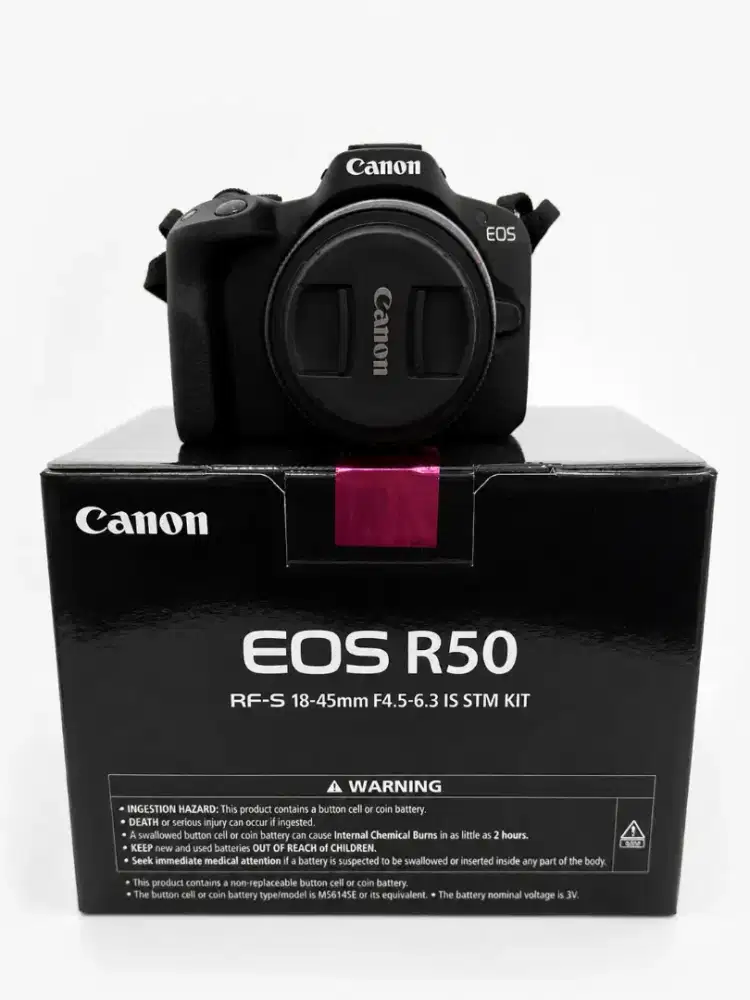 Dijual kamera CANON EOS R 50 ! BARU SEKALI PAKAI!GARANSI MASIH FULL