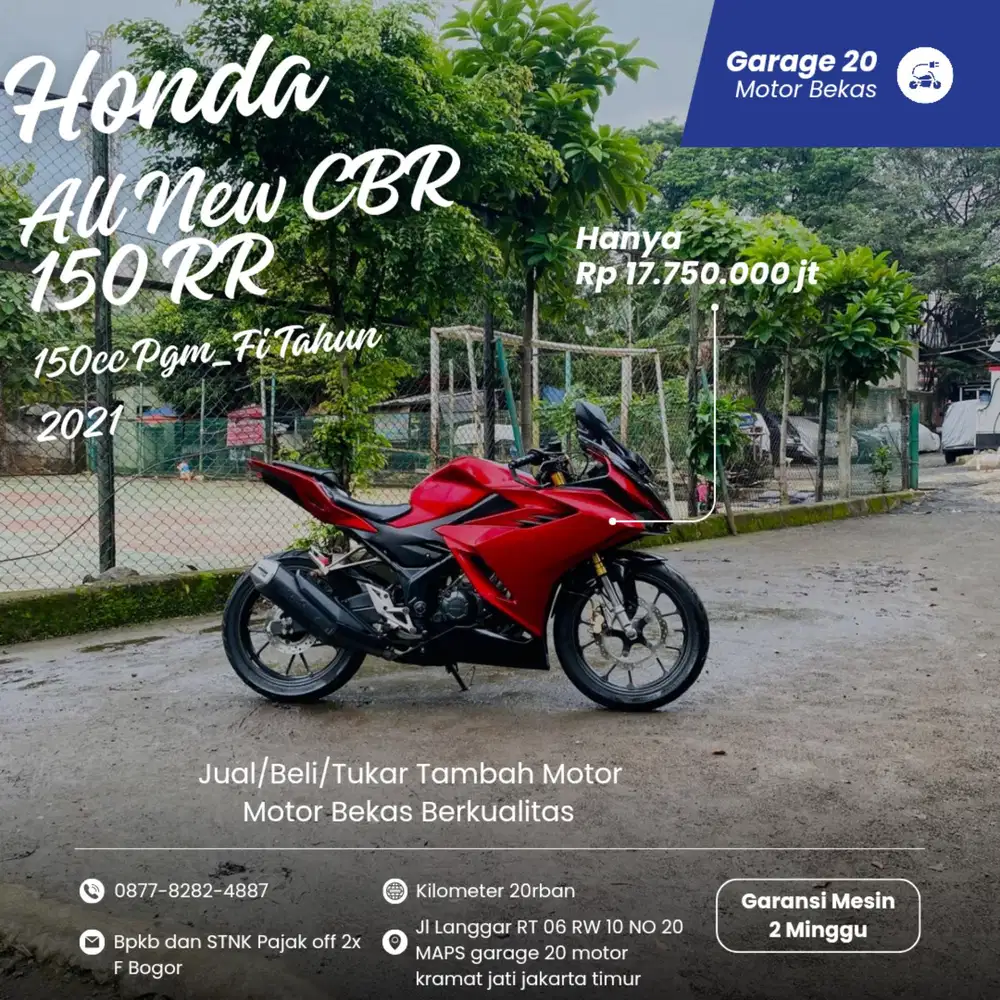 Honda All CBR 150cc Facelift RR Pgm_Fi
Tahun 2021