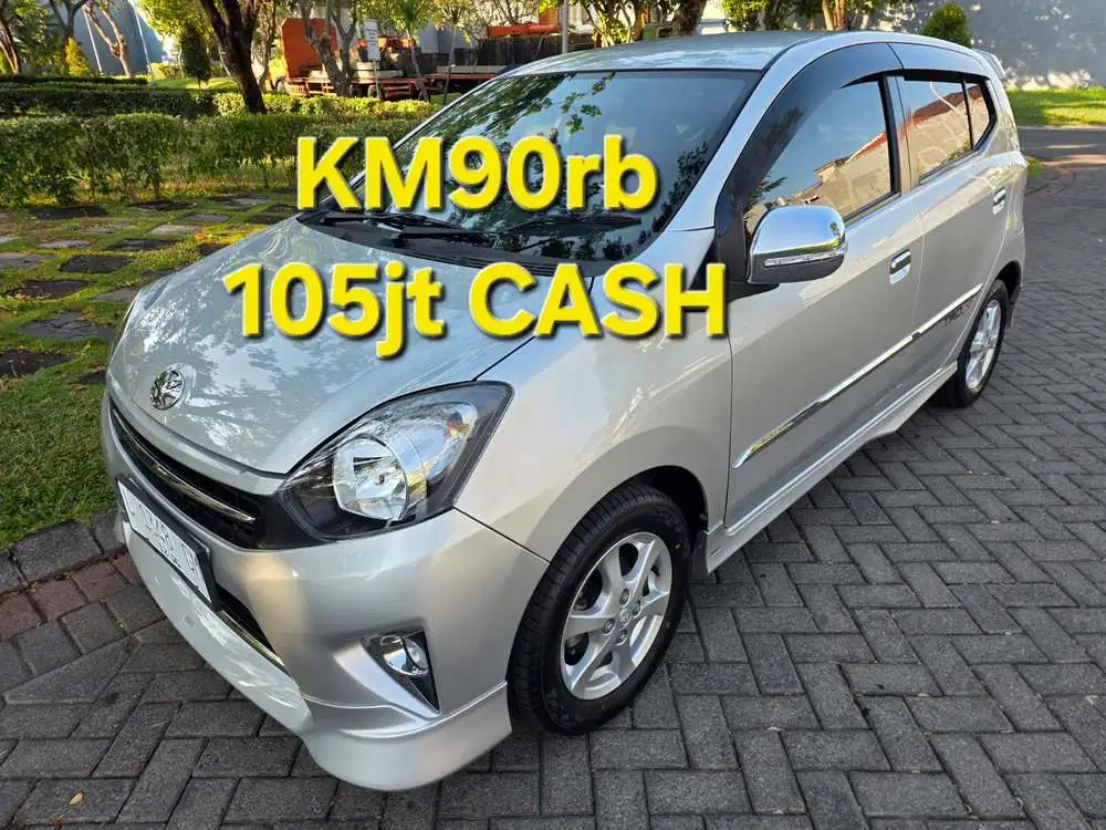 Toyota Agya TRD A/T KM90rb matic agia 2015 silver