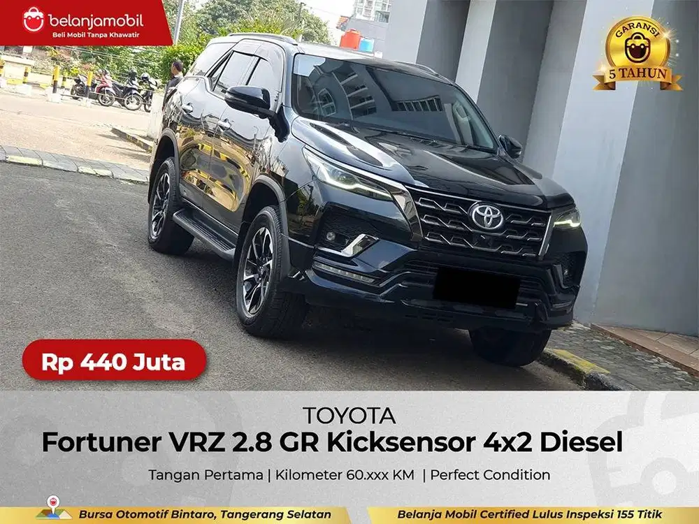 [ GARANSI 5TH ] Toyota Fortuner VRZ 2.8 GR Sport Diesel AT 2022/2023