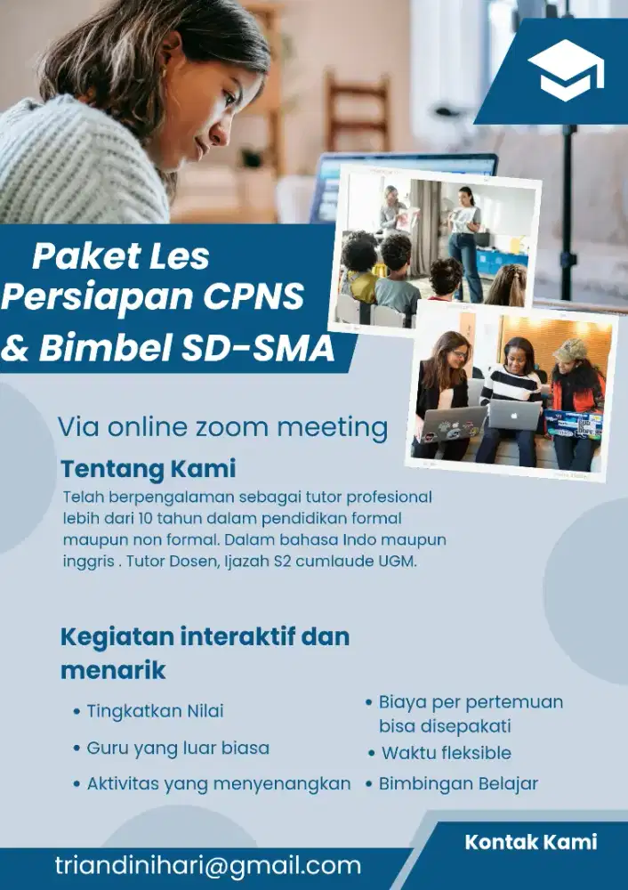 Jasa Les Privat atau Kelompok bimbel sd, smp, sma