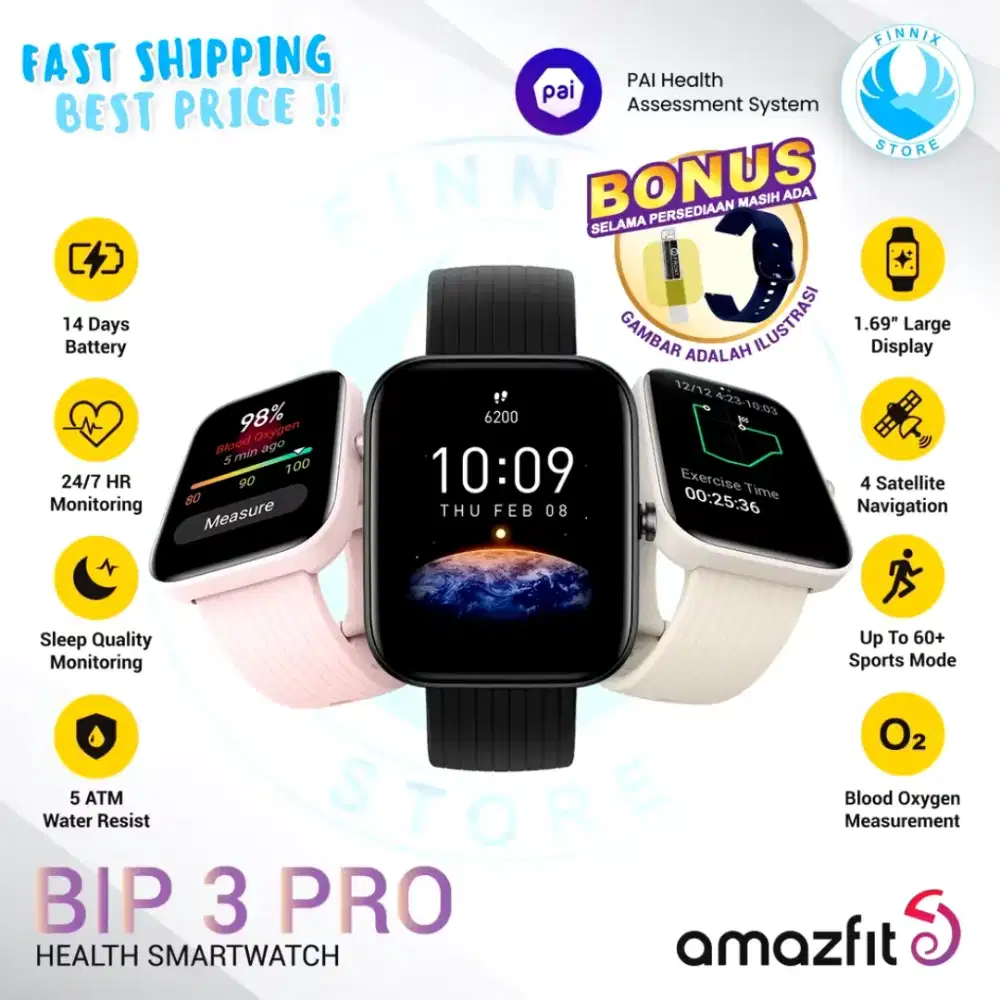 Smartwatch Amazfit BIP 3 pro
