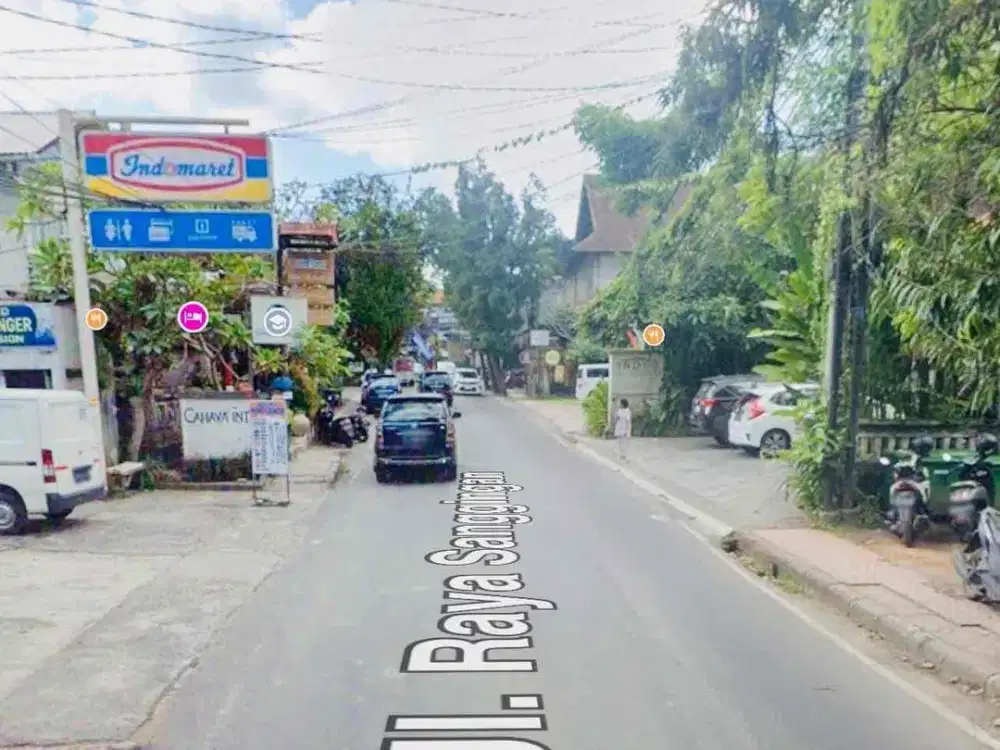 Tanah premium di jalan raya kedewasaan Ubud  dekat dgn central Ubud