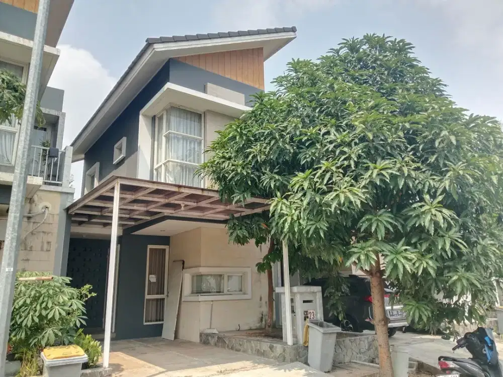 Rumah Asri 15 Mnt ke Plaza Taman Harapan Baru SHM Hadap Utara J-53947